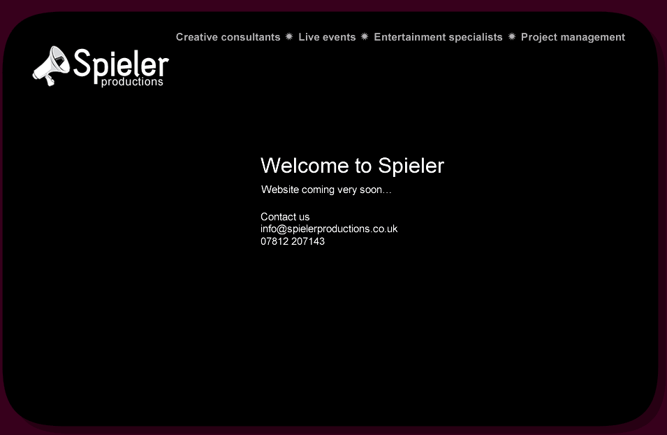 Spieler Productions - Creative consultants - Live events - Entertainment specialists - Project management